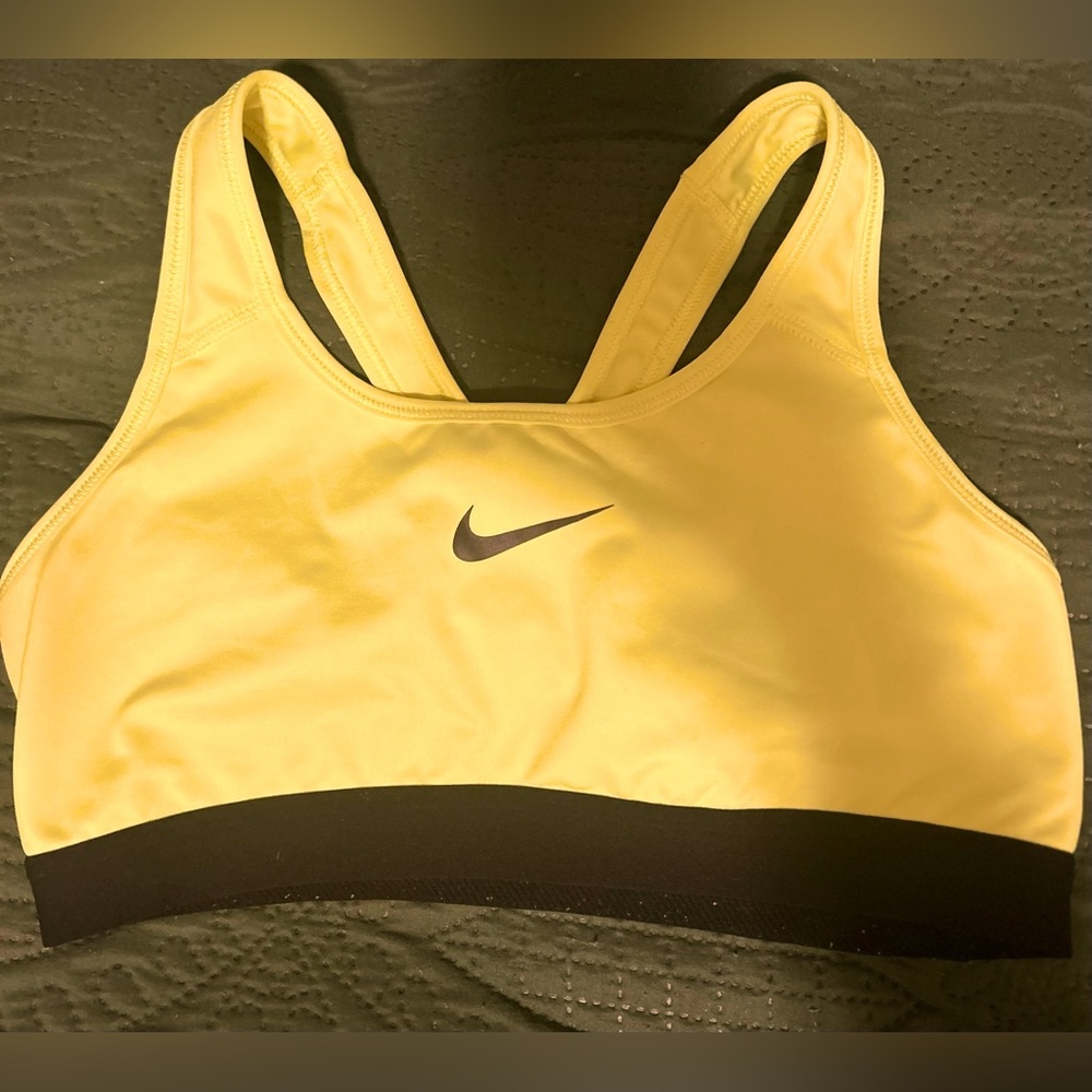 Neon Yellow Nike Sports Bra